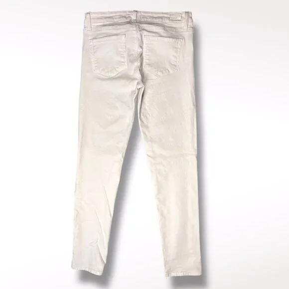 Paige Skyline Skinny Jeans White Low Rise Size 27 - Picture 6 of 9